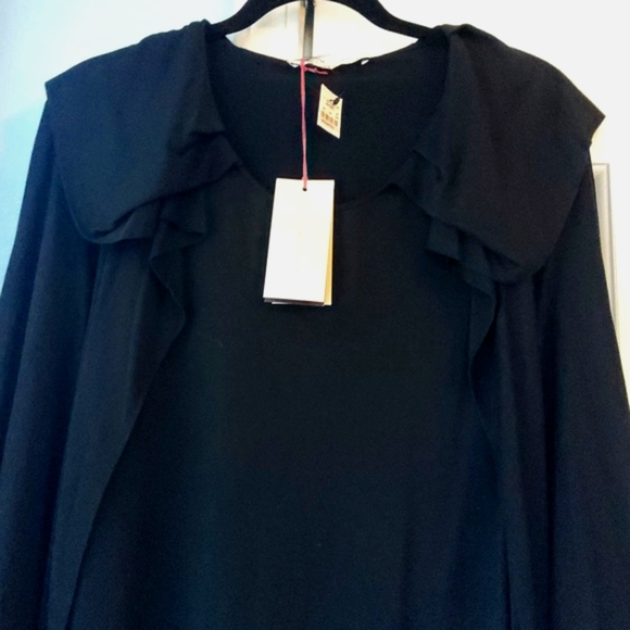 STELLA MCCARTNEY💥New💥🥳HOST PICK🥳Black Flutter Sleeve Dress - Picture 9 of 12